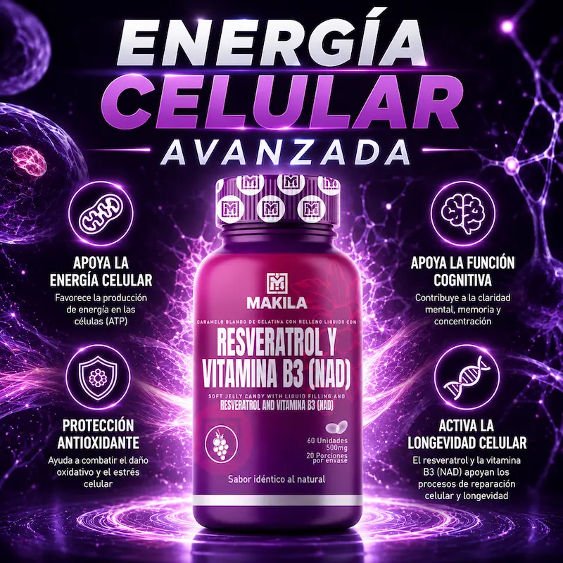 Resveratrol y Vitamina B3 (NAD) miniatura 3
